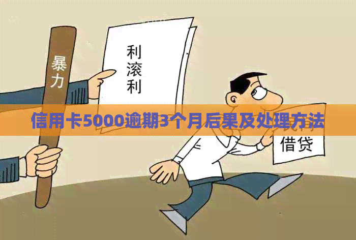 信用卡5000逾期3个月后果及处理方法