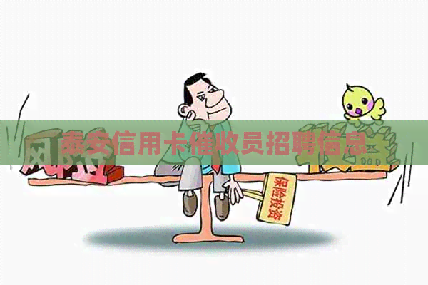 泰安信用卡员招聘信息