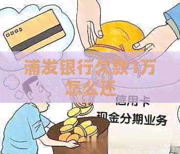 浦发银行欠款1万怎么还