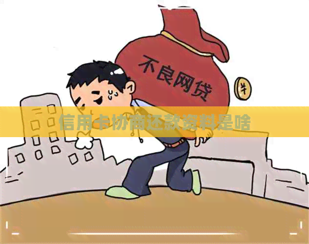 信用卡协商还款资料是啥