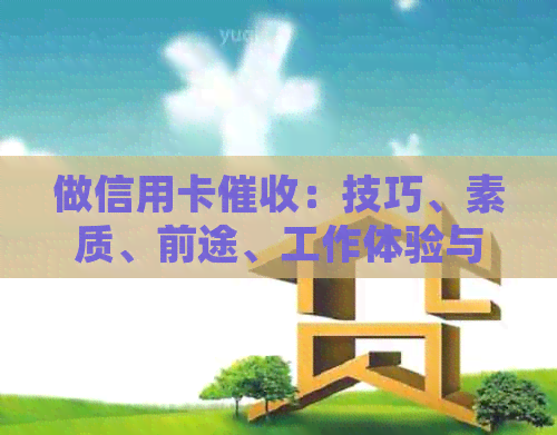 做信用卡：技巧、素质、前途、工作体验与盈利情况分析