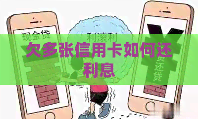 欠多张信用卡如何还利息