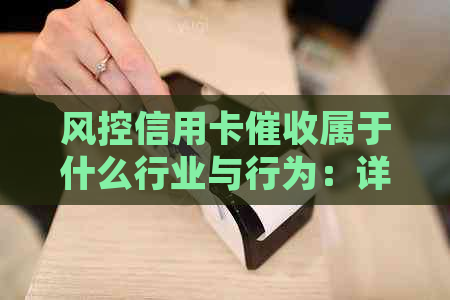 风控信用卡属于什么行业与行为：详解风控意义与业务