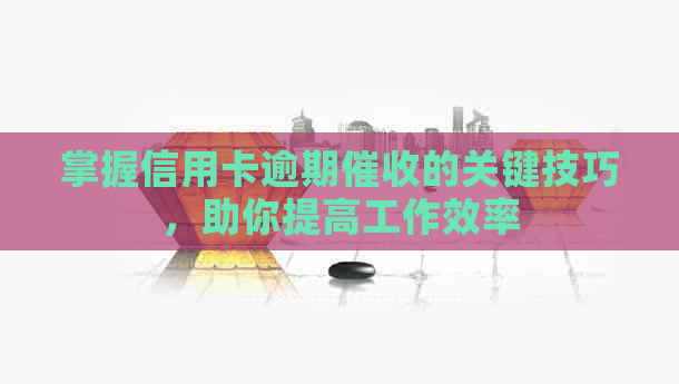 掌握信用卡逾期的关键技巧，助你提高工作效率