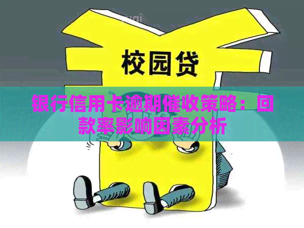 银行信用卡逾期策略：回款率影响因素分析