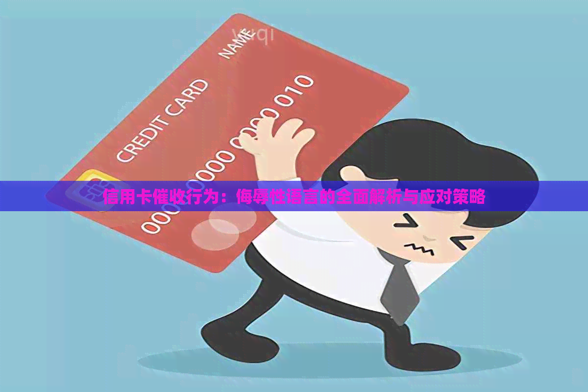 信用卡行为：侮辱性语言的全面解析与应对策略