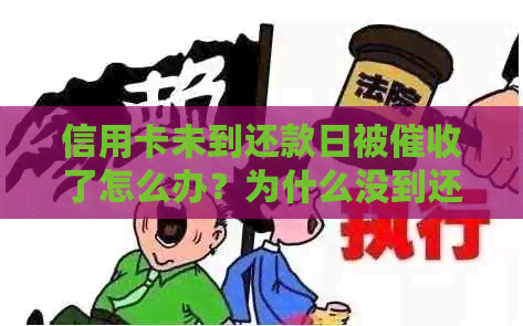 信用卡未到还款日被了怎么办？为什么没到还款日就催款电话？