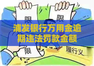 浦发银行万用金逾期违法罚款金额