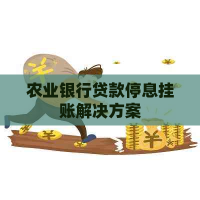 农业银行贷款停息挂账解决方案