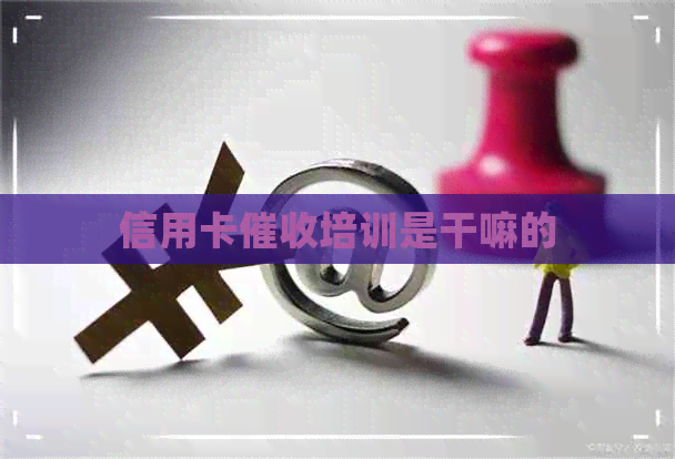 信用卡培训是干嘛的