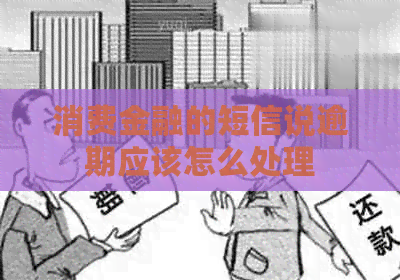 消费金融的短信说逾期应该怎么处理