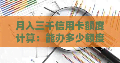 月入三千信用卡额度计算：能办多少额度信用卡