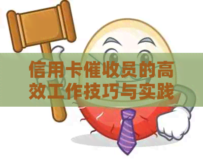 信用卡员的高效工作技巧与实践经验总结