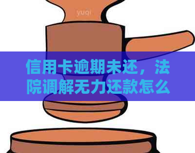 信用卡逾期未还，法院调解无力还款怎么办？
