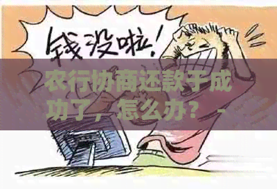 农行协商还款于成功了，怎么办？ - 协商还款方式及成功率分析