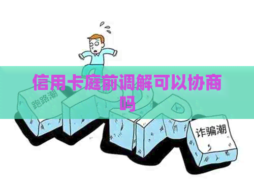 信用卡庭前调解可以协商吗