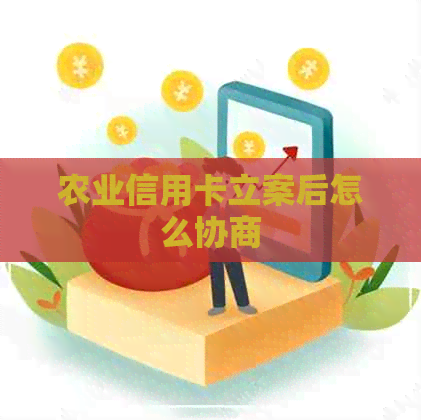 农业信用卡立案后怎么协商