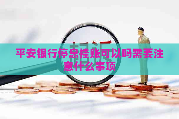 平安银行停息挂账可以吗需要注意什么事项