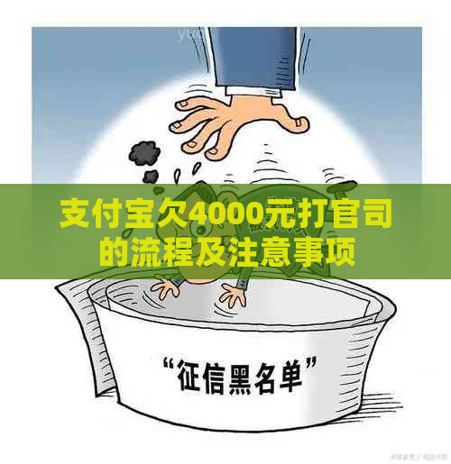 支付宝欠4000元打官司的流程及注意事项