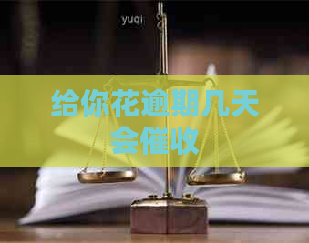 给你花逾期几天会