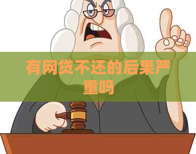 有网贷不还的后果严重吗