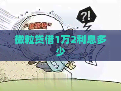 微粒贷借1万2利息多少
