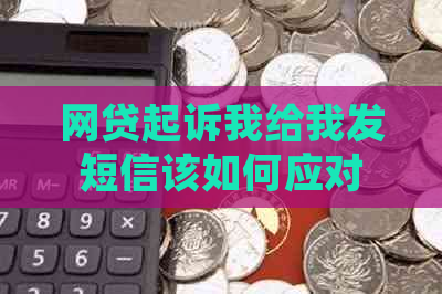 网贷起诉我给我发短信该如何应对