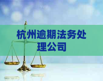 杭州逾期法务处理公司