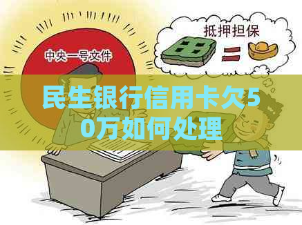 民生银行信用卡欠50万如何处理