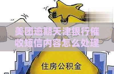 美团逾期天津银行短信内容怎么处理