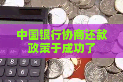 中国银行协商还款政策于成功了