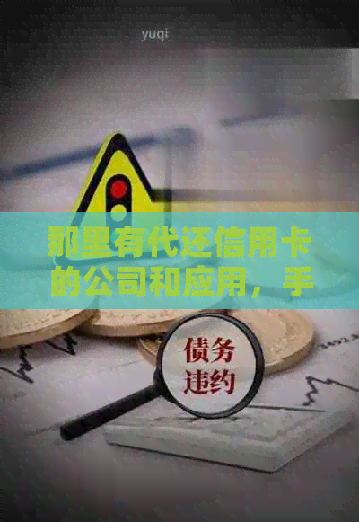 那里有代还信用卡的公司和应用，手续费多少？