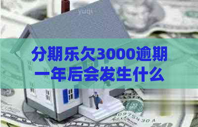 欠3000逾期一年后会发生什么