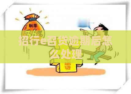 招行e召贷逾期后怎么处理