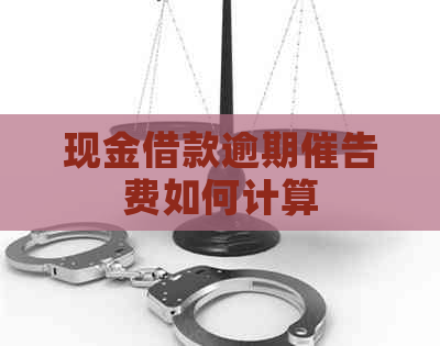 现金借款逾期催告费如何计算