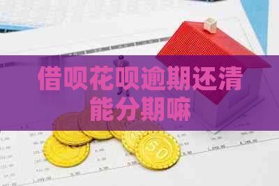 借呗花呗逾期还清能分期嘛