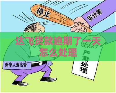 达飞贷款逾期了一天怎么处理
