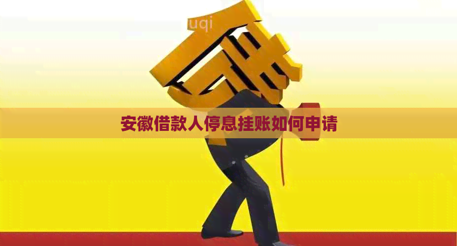 安徽借款人停息挂账如何申请