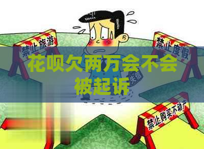 花呗欠两万会不会被起诉