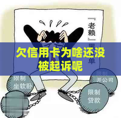 欠信用卡为啥还没被起诉呢