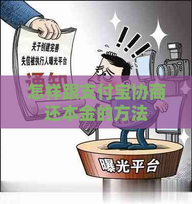 怎样跟支付宝协商还本金的方法