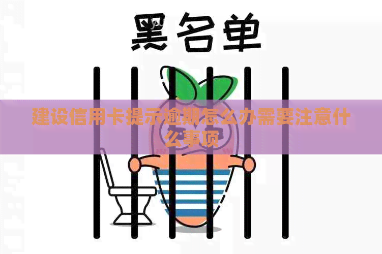 建设信用卡提示逾期怎么办需要注意什么事项