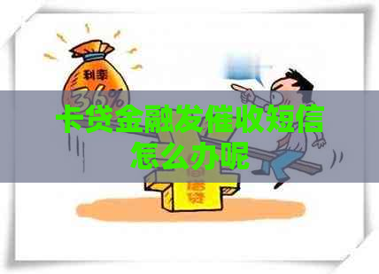 卡贷金融发短信怎么办呢