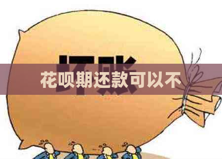 花呗期还款可以不