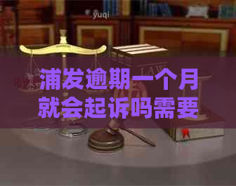 浦发逾期一个月就会起诉吗需要注意哪些事项