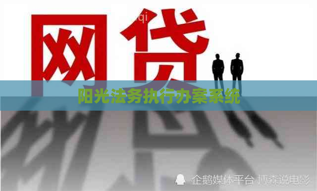 阳光法务执行办案系统