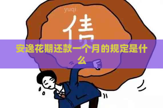 安逸花期还款一个月的规定是什么