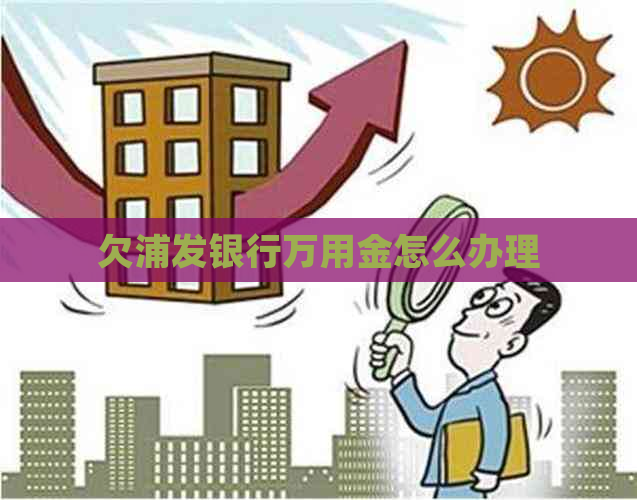 欠浦发银行万用金怎么办理