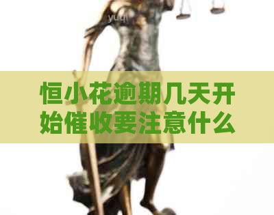 恒小花逾期几天开始要注意什么