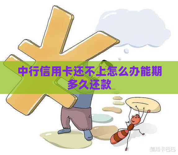 中行信用卡还不上怎么办能期多久还款